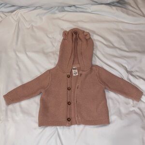 Carter’s 6 month pink animal knot hoodie.